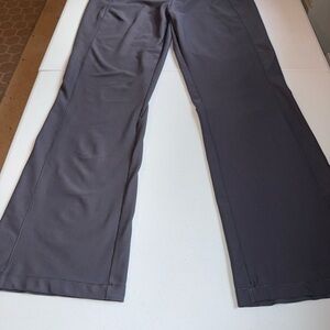 LL Bean Yoga Pants Women's Medium‎ Tall Gray Stretch Performance Bootcut